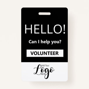 Community Volunteer Badge Custom Name Tag