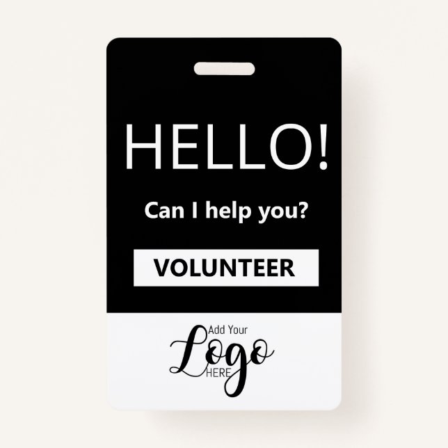Community Volunteer Badge | Custom Name Tag (Front)