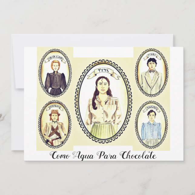 Como Agua Para Chocolate Book Club invite (Front)