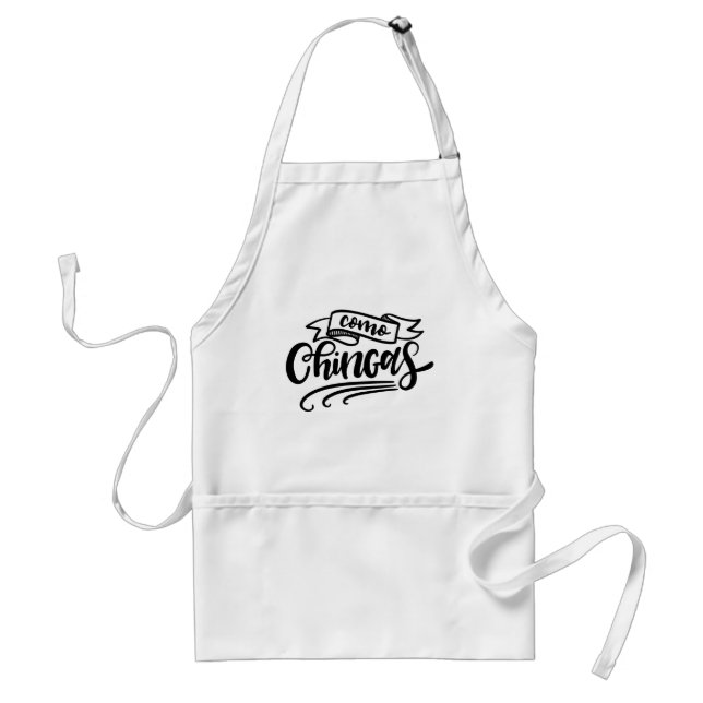 Como Chingas Adult Apron (Front)