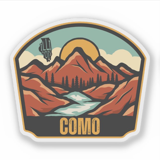 Como, Illinois  Sticker (Front)