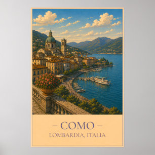 Como, Italy – Vintage Travel Poster