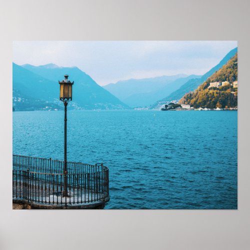 Como Lake Landscape Poster