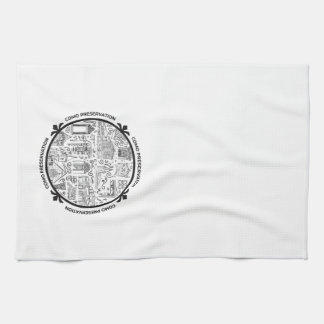 CoMo Preservation Kitchen Towel with Line Drawings