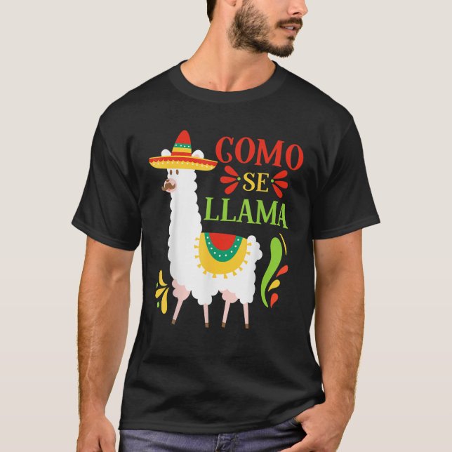 Como Se Llama Animal Funny Mexican Cinco De Mayo 2 T-Shirt (Front)