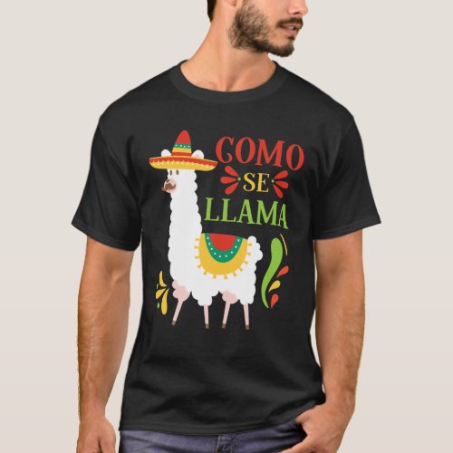 Como Se Llama Animal Funny Mexican Cinco De Mayo 2 T_Shirt