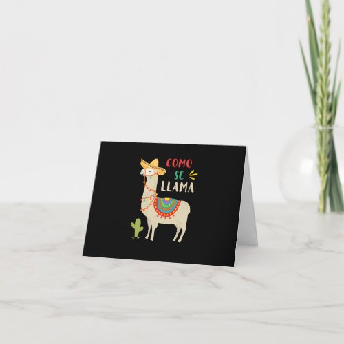 Como Se Llama Animal Funny Mexican Cinco De Mayo Card
