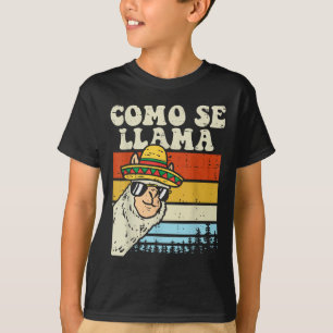 Como Se Llama Funny Cinco De Mayo Mexican Alpaca A T-Shirt
