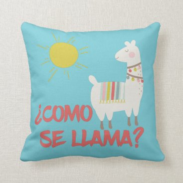 Como Se Llama Funny Spanish Pun Throw Pillow Como Se Llama Funny Spanish Pun Throw Pillow