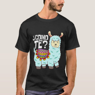 Como te Llama Llamas Spanish Cool Alpaca Llama T-Shirt