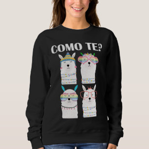 Como Te Llama Spanish Teacher Back To School Sweatshirt
