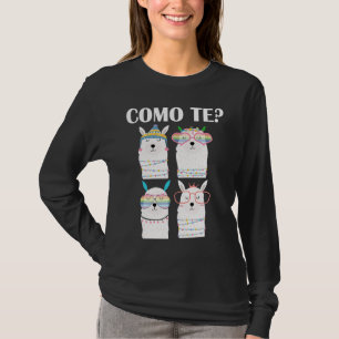 Como Te Llama  Spanish Teacher Back To School T-Shirt