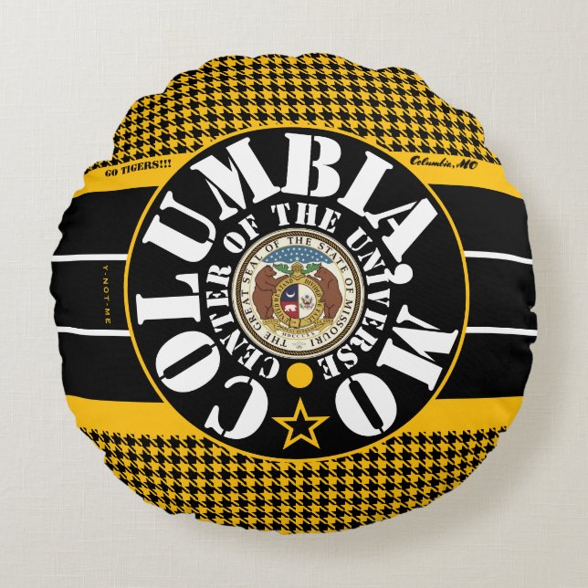 COMOCOU COLUMBIA, MO (COU) 3  ROUND PILLOW (Front)