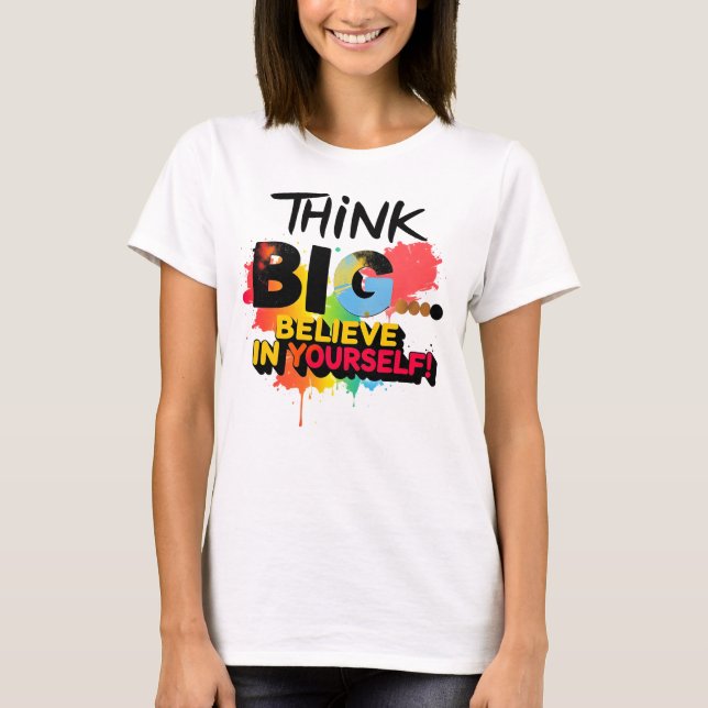 Comoda Woman'S T-Shirt With Motivating Message (Front)