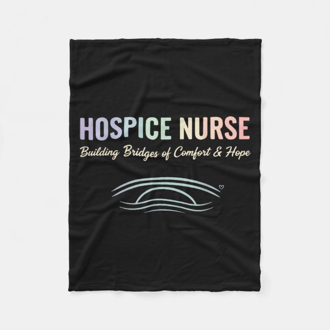 Comon In Care Hosce Nurse Palliative Suprt Graphic Fleece Blanket (Front)