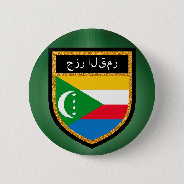 Comores Flag Button (Front)