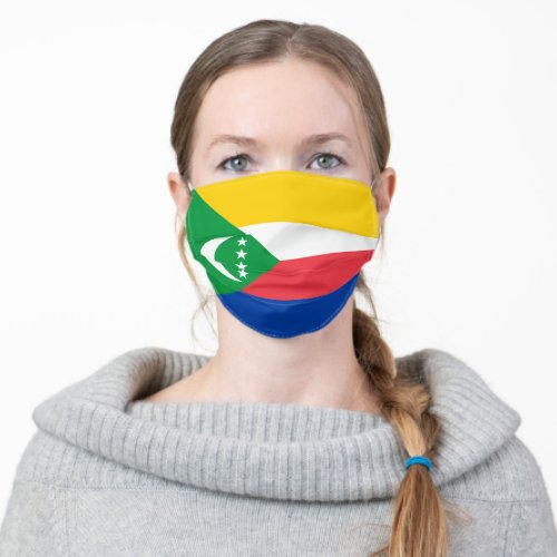 Comoros Flag Adult Cloth Face Mask