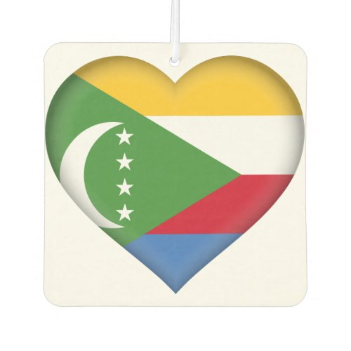 Comoros Flag Air Freshener