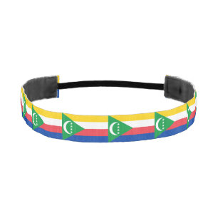 Comoros Flag Athletic Headband