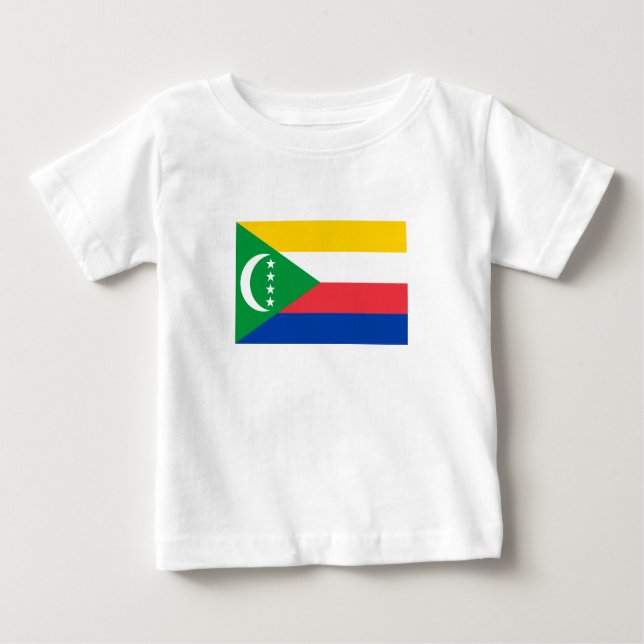 Comoros Flag Baby T-Shirt (Front)