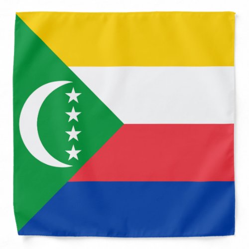 Comoros Flag Bandana