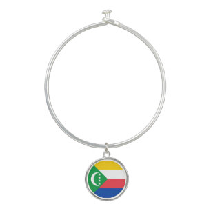 Comoros Flag Bangle Bracelet