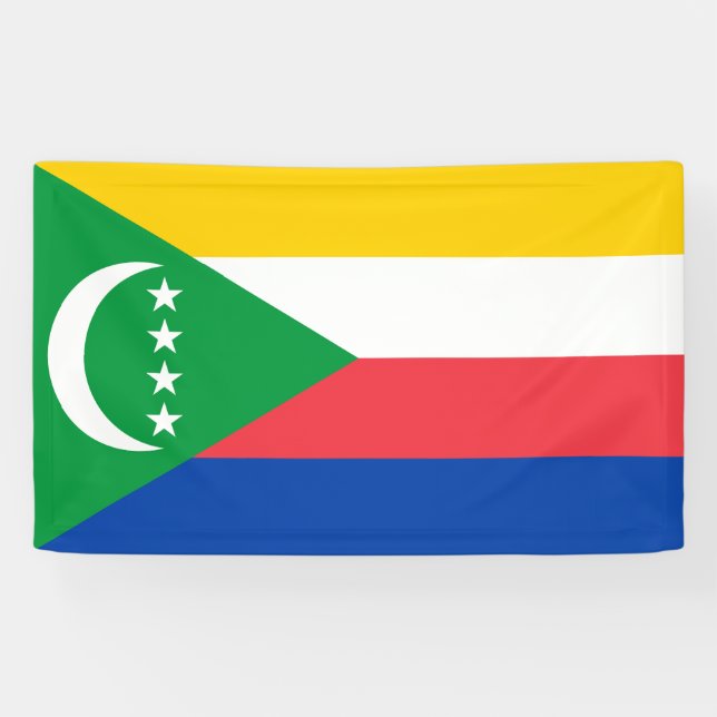 Comoros Flag Banner (Horizontal)