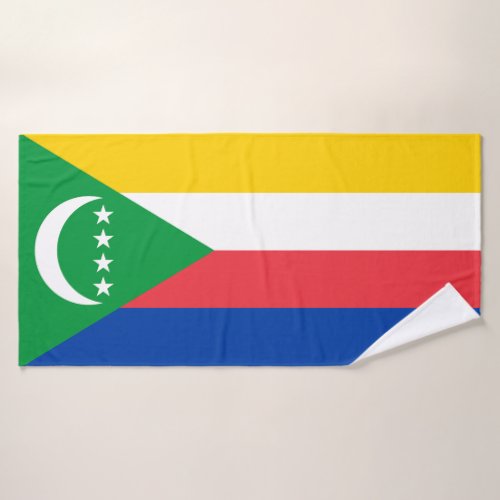 Comoros Flag Bath Towel Set