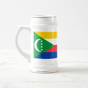 Comoros Flag Beer Stein