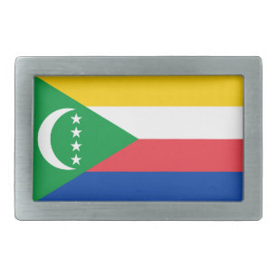 Comoros Flag Belt Buckle