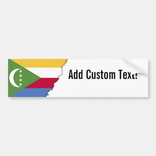 Comoros flag bumper sticker