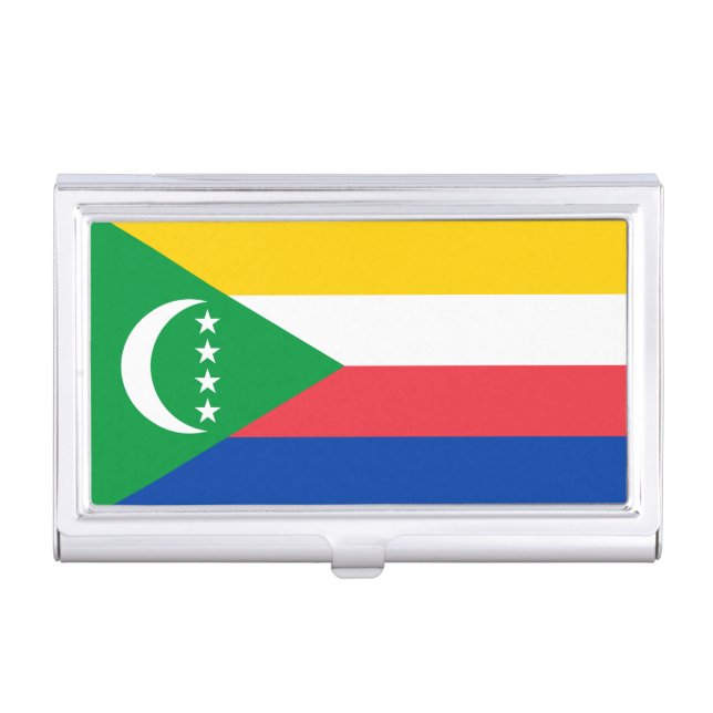 Comoros Flag Business Card Case (Front)