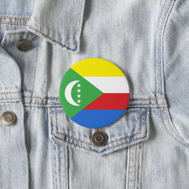Comoros flag button (In Situ)
