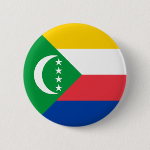 Comoros Flag Button