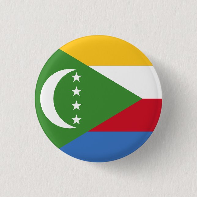 Comoros Flag Button (Front)