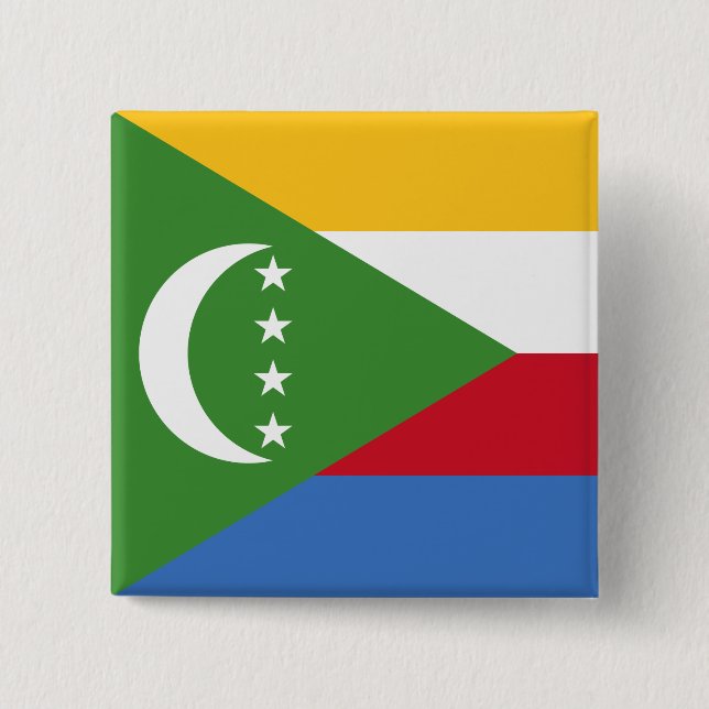Comoros Flag Button (Front)