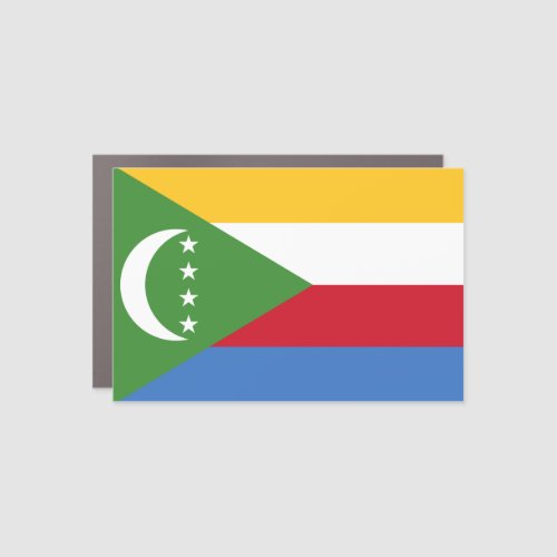 Comoros Flag Car Magnet