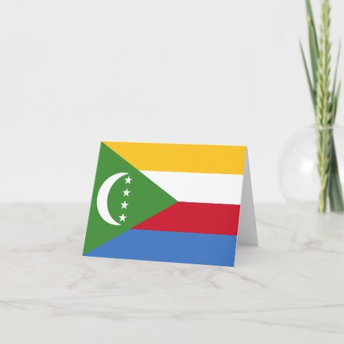 Comoros Flag Card