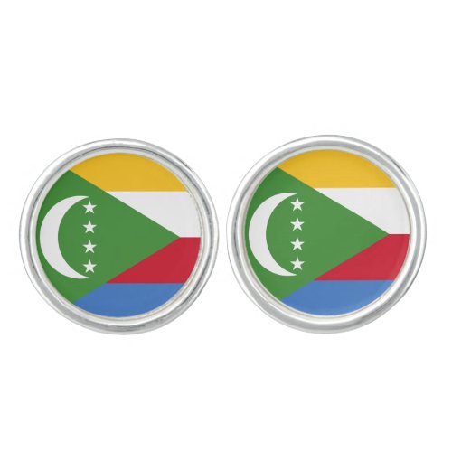 Comoros Flag Cufflinks