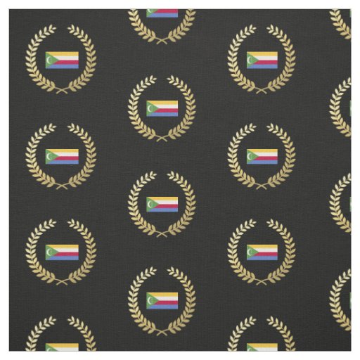Comoros flag fabric