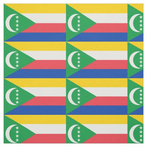 Comoros Flag Fabric