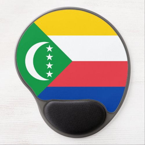 Comoros Flag Gel Mouse Pad