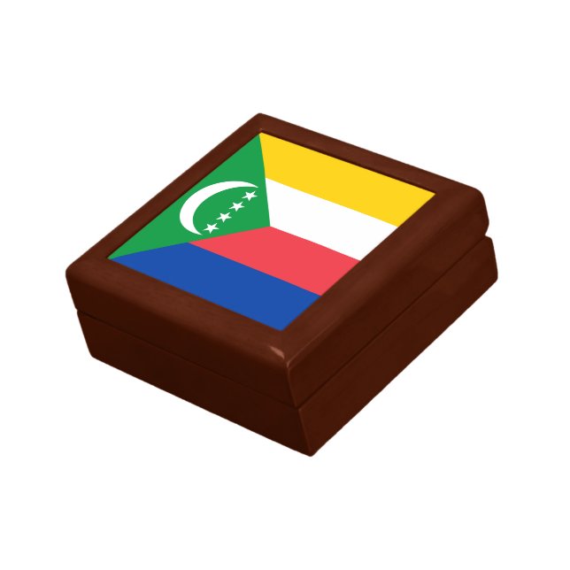 Comoros Flag Gift Box (Side)