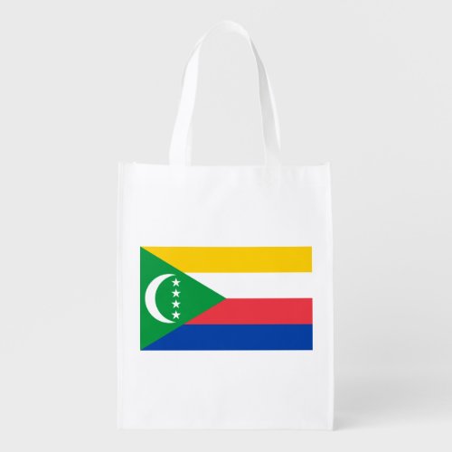 Comoros Flag Grocery Bag