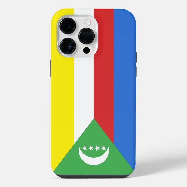 Comoros flag iphone case (Back)