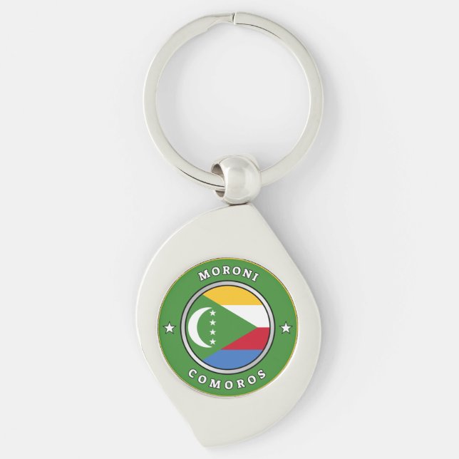 Comoros Flag Keychain (Front)