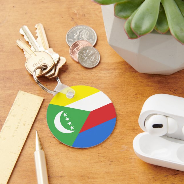 Comoros flag keychain (Desk)