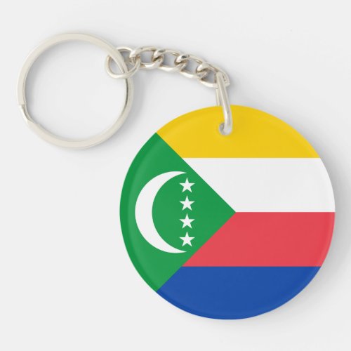 Comoros Flag Keychain