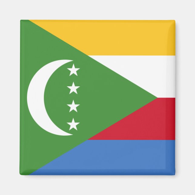 Comoros flag KM Magnet (Front)