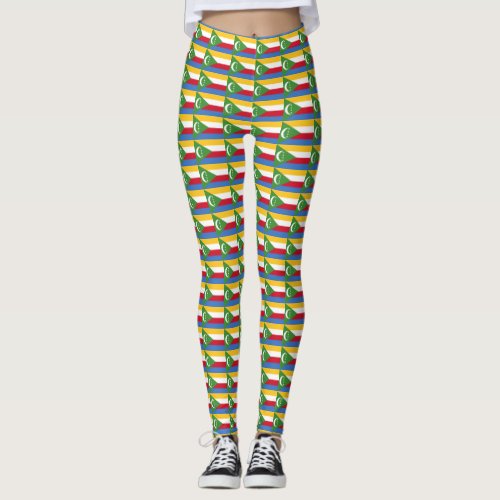 Comoros flag Leggings